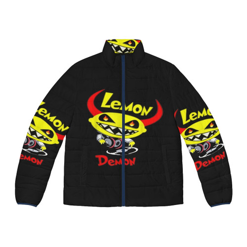 Lemon Demon DJ Puffer Jacket with Vibrant Lemon Demon Logo