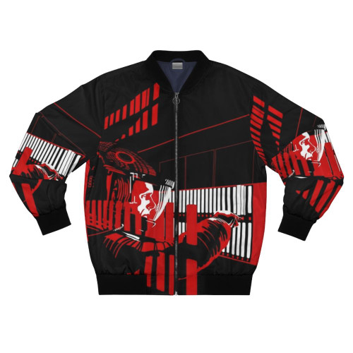 Science Fiction Bomber Jacket with 2001 A Space Odyssey Inspired Design