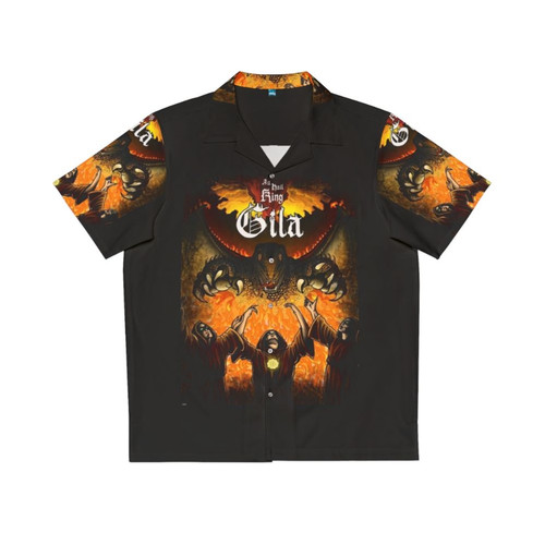 King Gila Hawaiian Shirt featuring a King Gizzard and The Lizard Wizard dragon design