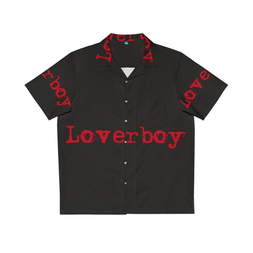 Red Logo Hawaiian Shirt featuring the Loverboy American Music Tour 2024