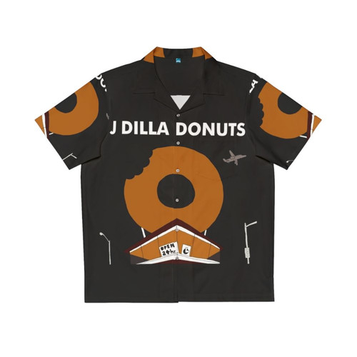 J Dilla Hawaiian Shirt with Donuts Graphic