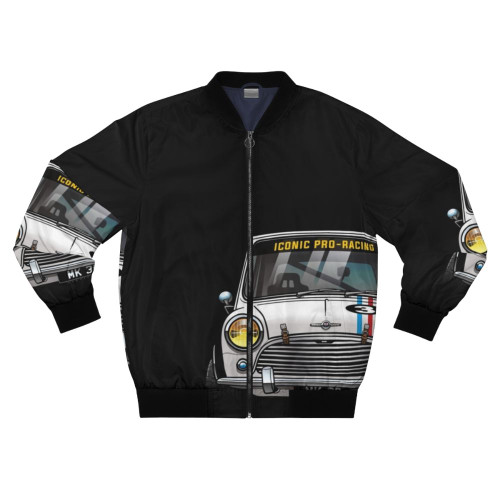 Retro racing bomber jacket with vintage car design