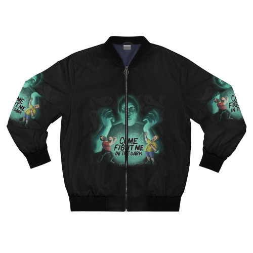 Zak Bagans inspired "Come Fight Me in the Dark" bomber jacket
