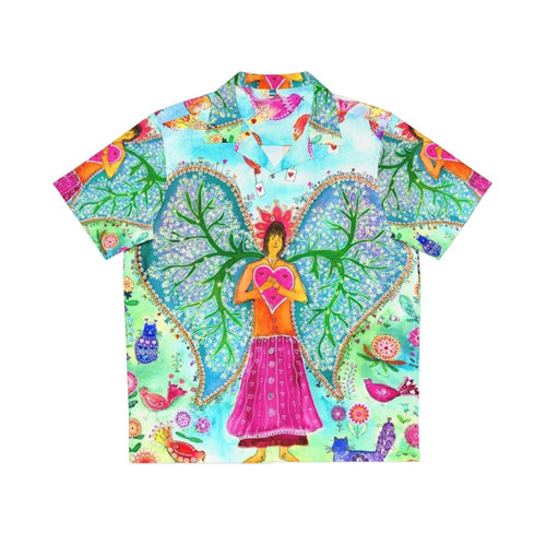 Angel with Lungs in the Wings Hawaiian Shirt