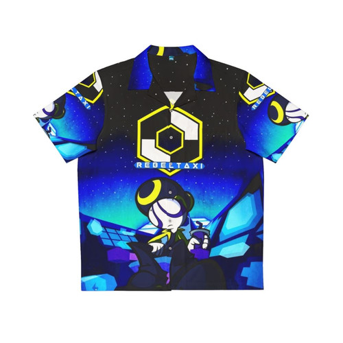 Rebeltaxi Neon Pan Pizza Hawaiian Shirt
