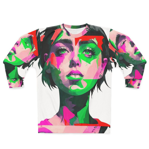 Billie Eilish abstract minimalist sweatshirt