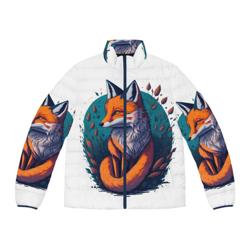 Legendary animals pastel 3D puffer jacket with a fantasy art design