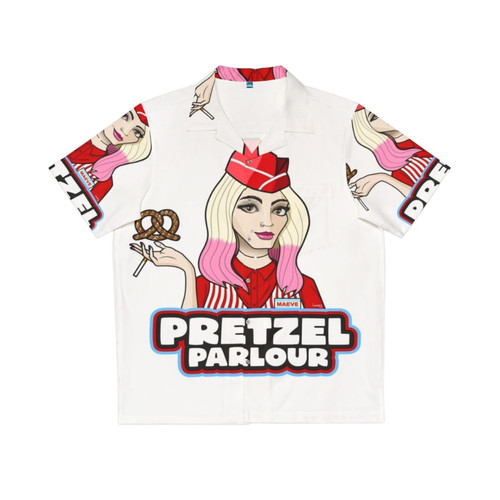 Pretzel Parlour Hawaiian Shirt with Maeve Wiley Inspired Punk Design