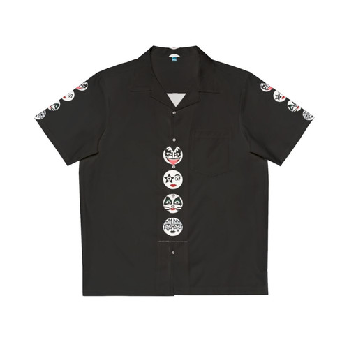 Round Faced Kiss Fan Hawaiian Shirt