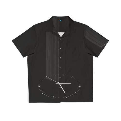 Interstellar inspired Hawaiian shirt with galaxy and black hole design