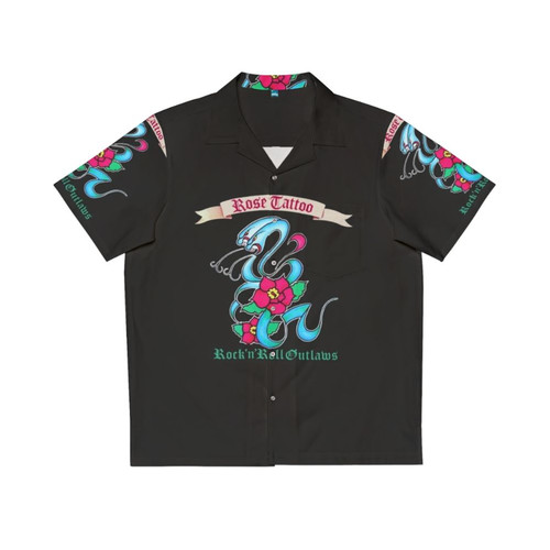 Rose Tattoo Hawaiian Shirt with Australian Rock Music Artwork