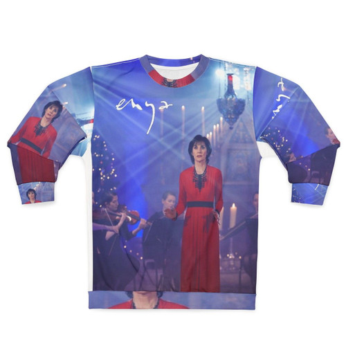 Enya Christmas sweatshirt with festive holiday design