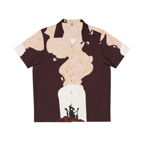 Ratatouille fanart Hawaiian shirt with Remy the rat and Linguini characters
