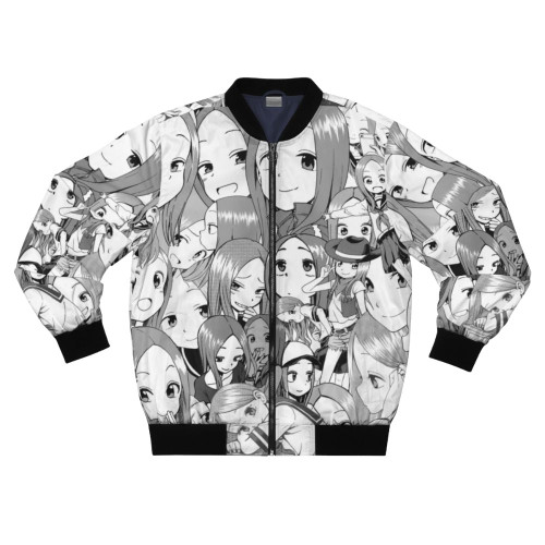 Takagi-San, the queen of smug, wearing a stylish bomber jacket