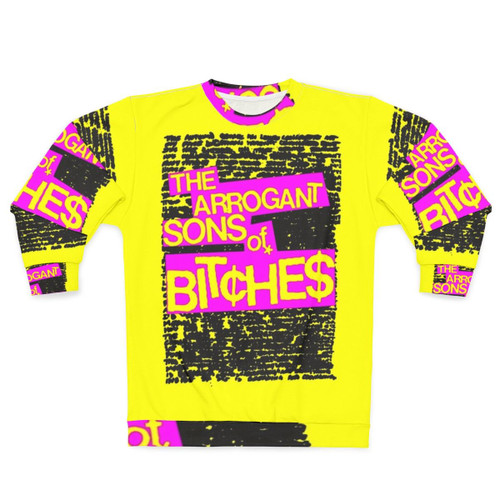 A 0B Sweatshirt featuring Jeff Rosenstock's Arrogant Sons of Bitches band logo