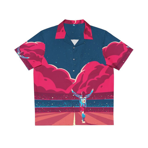 Ronaldinho-inspired star pattern hawaiian shirt