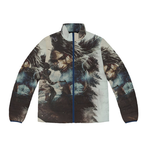 White Blood Cell Pattern Medical Puffer Jacket