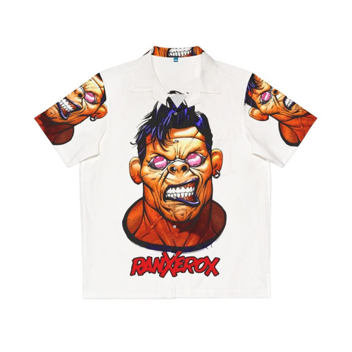 Ranx Xerox Hawaiian shirt with tropical floral head graphic
