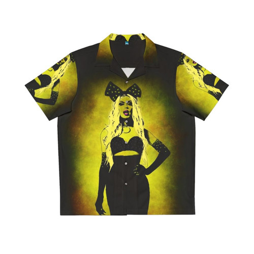 Colorful hawaiian shirt featuring Alaska Thunderfuck 5000 design