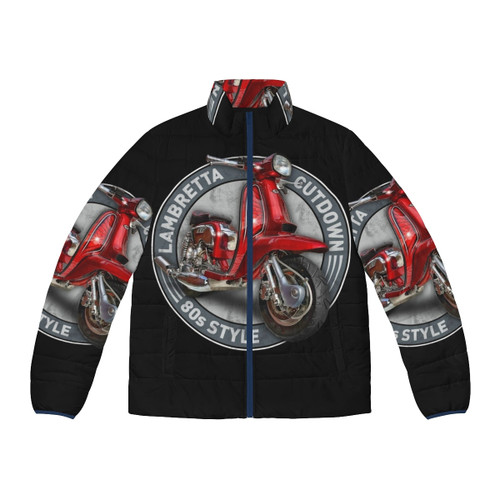 80s style lambretta cut down puffer jacket