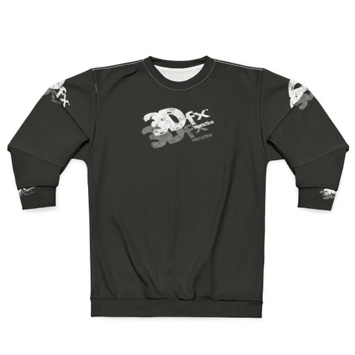 Retro 3Dfx chip style sweatshirt for nostalgic computer enthusiasts