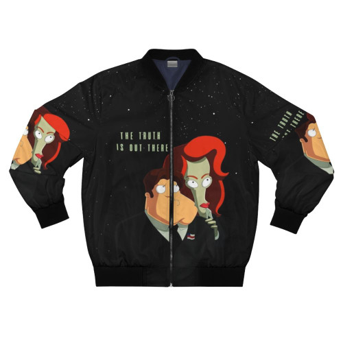 "Truth Is Out There" Alien X-Files Themed Bomber Jacket