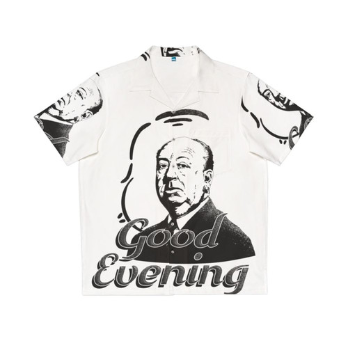 Iconic "Good Evening" Hawaiian Shirt Design Inspired by Alfred Hitchcock