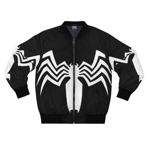 Venom Symbiote Bomber Jacket with Marvel superhero design