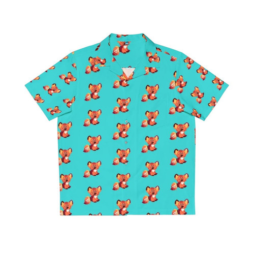 ADHD Fox Hawaiian Shirt with Butterfly Print