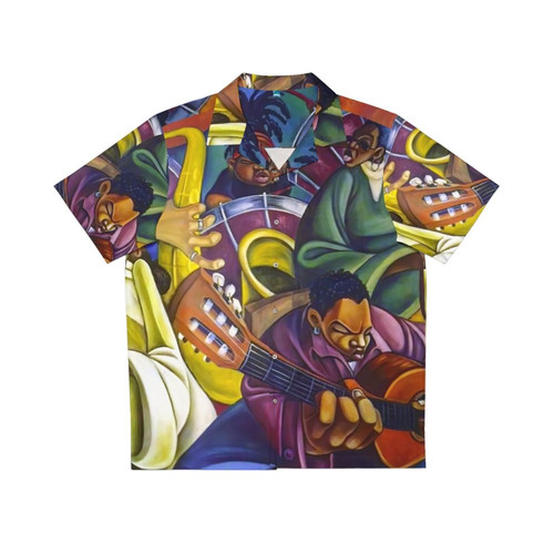 Rainbow children's Hawaiian shirt featuring a Prince cover
