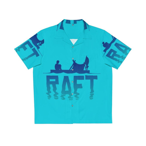Raft Hawaiian Shirt with Tropical Ocean and Sea Life Design