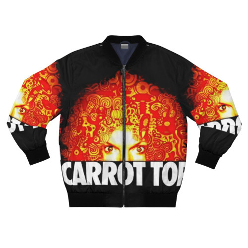 Carrot Top Bomber Jacket with Vibrant Orange Color