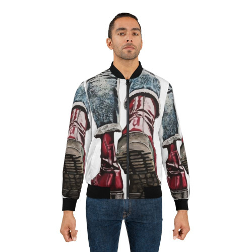Skinhead-style bomber jacket with Doc Martens boots and punk rock inspired design. - Lifestyle