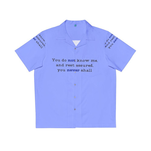 Bridgerton Lady Whistledown Hawaiian Shirt with Quotes