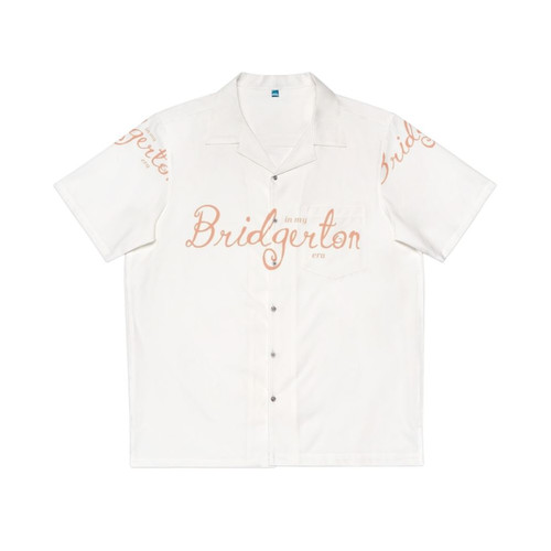 Peach Hawaiian Shirt Inspired by the Bridgerton Era