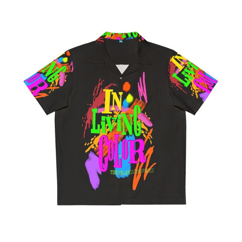 Retro 90s Hawaiian Shirt with 'In Living Color' TV Show Design
