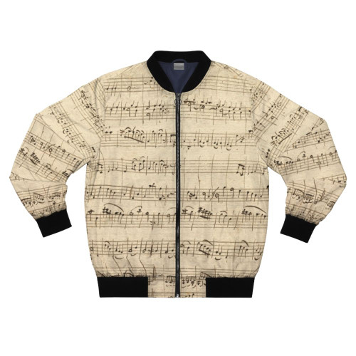 Wolfgang Amadeus Mozart Classical Music Sheet Music Bomber Jacket