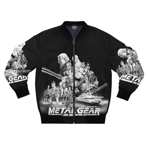 Metal Gear Solid Tactical Bomber Jacket with Iconic Video Game Graphics