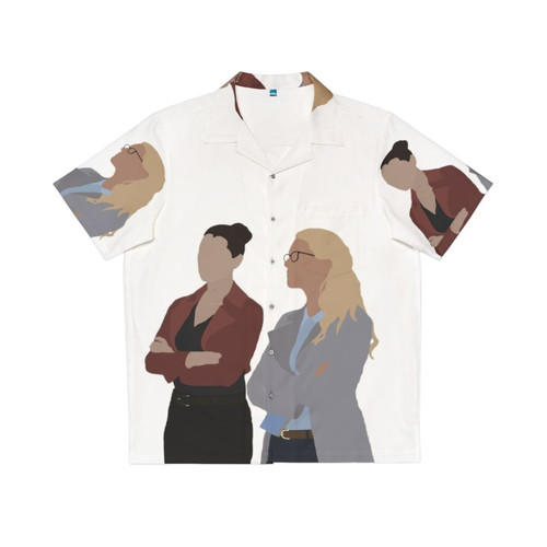 Kara And Lena Hawaiian Shirt Featuring Supergirl and Lena Luthor