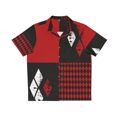 Quinn Diamonds Hawaiian Shirt with Tropical Floral Print