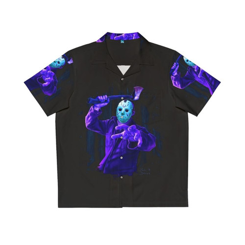 8-Bit Jason Horror Hawaiian Shirt