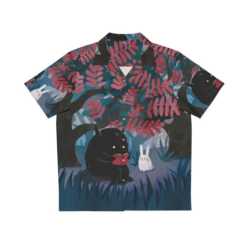 Quiet Spot Hawaiian Shirt with Cute Monster and Bunny Design