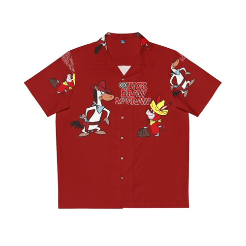 Quick Draw McGraw Inspired Hawaiian Shirt
