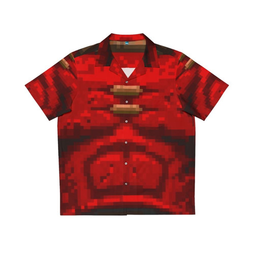 Quake Red Armor Hawaiian Shirt