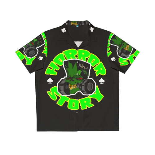 Spooky horror story-inspired Hawaiian shirt