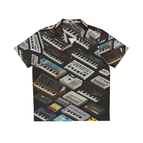 Retro Synthesizer Hawaiian Shirt