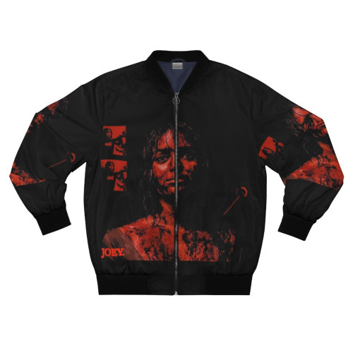 Abigail bomber jacket featuring a bold, graphic design and inspired by the 2024 horror movie "Abigail"