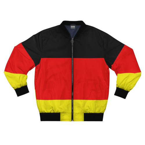 Germany flag bomber jacket, featuring the national flag of Germany for sports fans, travelers, and those with German heritage.