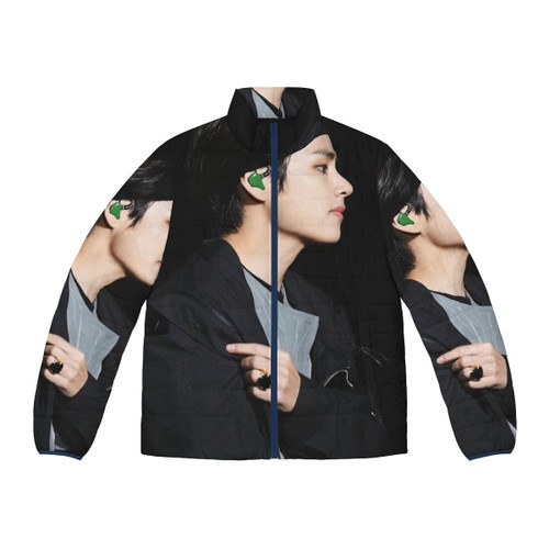 Kim Tae Hyung BTS V Wearing Stylish Puffer Jacket