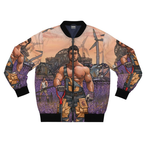 Gay sci-fi inspired bomber jacket from the Mars Sanctum collection